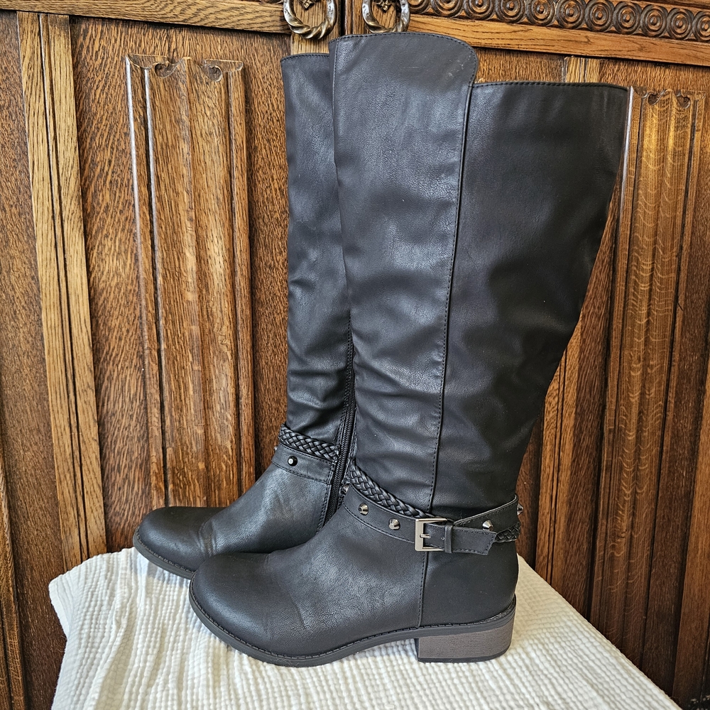 Arizona Jean Company Black Over the Knee Boots